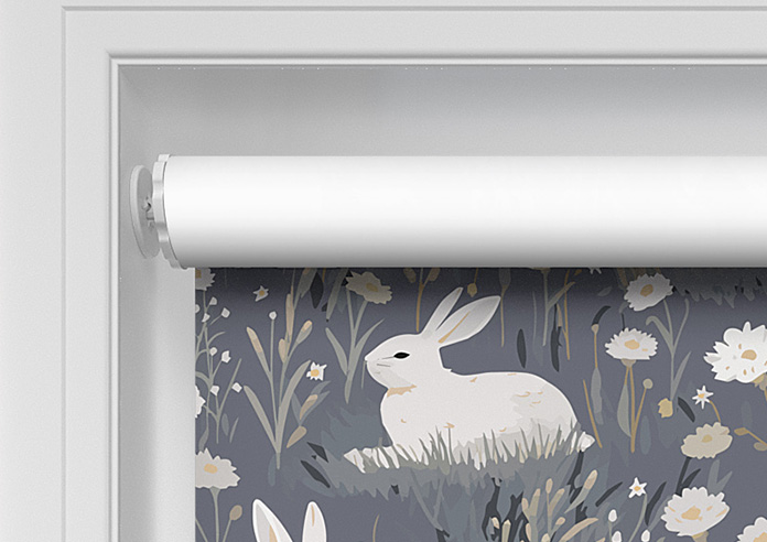 Bunny Meadows, Moonlit Grey - Twist&Fit Roller Blind - Image 9